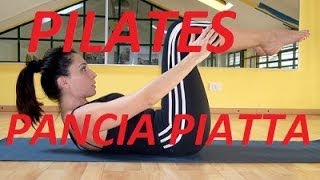 PILATES pancia PIATTA e ADDOMINALI super in 8 minuti [upl. by Novhaj]