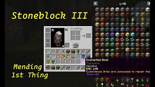 Stoneblock 3  Mending Book First Thing [upl. by Giarc]