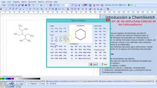 ChemSketch Herramientas básicas y estructuras   UPV [upl. by Hebe]