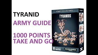 Take and Go Build 1000 Point Tyranid Army [upl. by Kokoruda493]