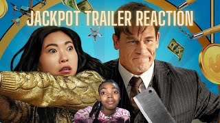 Jackpot 2024 Movie  John Cena  Awkwafina  Ayden Mayeri  Simu Liu  Review amp Facts [upl. by Kimmi]