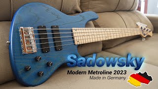 Sadowsky Metroline 524 Modern 2023  Ocean Blue Transparent Satin [upl. by Ybur]