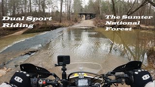 Dual sport ride in the Sumter National Forest Whitmire SC [upl. by Kacerek]