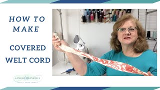 How to Make Fabric Covered Welt Cord [upl. by Aynahs]