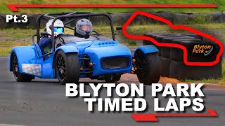 Blyton Park Track Day  Session 3 Timed Laps  Tiger Avon 20 Zetec [upl. by Chally]