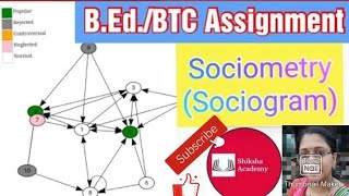 Sociometry Sociogram construction  BEdBTC Assignment  sociometry  Ddu bed sociometry [upl. by Barnaby]