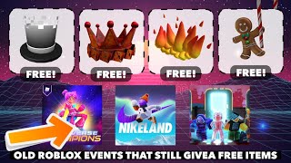 OLD ROBLOX EVENTS THAT STILL WORKS 50 Free Items September 2022 [upl. by Anillehs952]