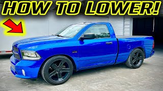 Lowering a RAM 1500 Pickup Truck [upl. by Dustman]