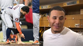 Manny Machado on Padres wild game vs Astros shoeless Jose Altuve amp why it felt like a playoff game [upl. by Ititrefen]