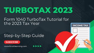 2024 TurboTax Tutorial for Form 1040  StepbyStep Guide amp Walkthrough for Tax Year 2023 [upl. by Obola]