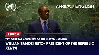 🇰🇪 Kenya President Addresses United Nations General Debate 79th Session UNGA [upl. by Ardnauqal110]