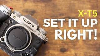 Fujifilm XT5 Comprehensive Setup Guide Custom Menus Modes amp Buttons EXPLAINED [upl. by Miett644]