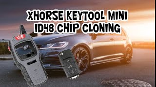 CLONING ID48 transponder chip and remote programing  XHORSE MINI KEYTOOL and MINI OBD [upl. by Eikkin34]