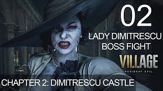 Resident Evil 8 Village Chapter 2 Dimitrescu Castle Walkthrough Gameplay Lady Dimitrescu Boss Fight [upl. by Karry988]