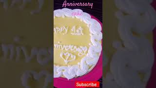 Simple Anniversary Cake Design cakedesign anniversarycake homemadecake shorts [upl. by Fawne851]