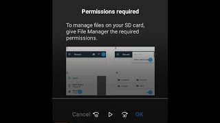 Permission required problem solved in MI file manager [upl. by Ardnuasak568]