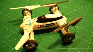 Flying Car Quadcopter by HobbyWOW X25 [upl. by Demha]