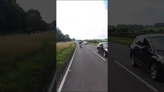 Suzuki RG500 vs GT750 pure acceleration 2strokebikes [upl. by Joselyn419]