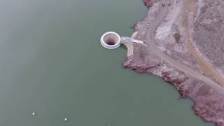 Owyhee Reservoir Spillway DJI Phantom 4 Drone Video 1 03112017 [upl. by Hattie]