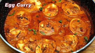 Simple amp Tasty Egg Curry Recipe Egg Gravy For Chapati Egg Recipes [upl. by Mik401]