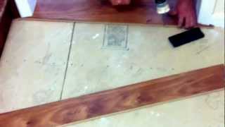 How to install laminate flooring under the door jambs [upl. by Medrek]