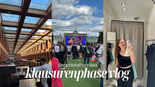 berlin diaries Klausurenphase Deutschlandspiel shoppen gehen etc✨ [upl. by Yotal]