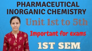 Pharmaceutical inorganic chemistry 1 semester mcq  B pharmacy 1st semester  Perfect pharmacy [upl. by Waldman431]