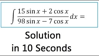 INTEGRATION Shortcut MethodCalculus Tricks [upl. by Erdnaid]