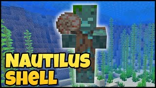 Where To Find NAUTILUS SHELL In MINECRAFT [upl. by Tonnie]