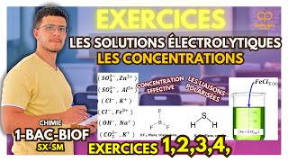 Exercices Corrigés  Les Solutions Électrolytiques et les Concentrations  1ère Bac SXSM [upl. by Sweeney389]