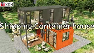 Twostory shipping container house Indoor panoramic vr [upl. by Ramoj]