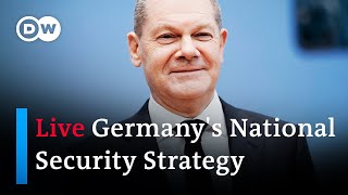 Live Germany to unveil firstever National Security Strategy  DW News [upl. by Catlee292]