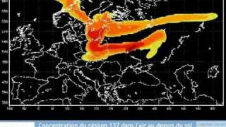 Chernobyl 25 years ago radioactive Cesium 137 cloud over Russia and Europe [upl. by Emya]