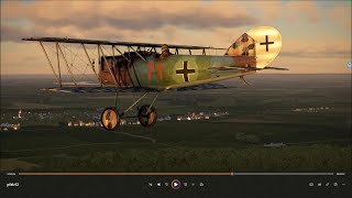 Flying Circus Pfalz DXII quick mission dogfight and FC3 outlook from 1CGS [upl. by Malilliw]