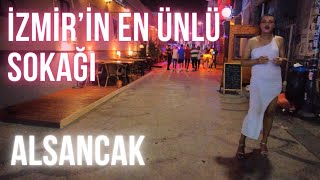 ALSANCAK BORNOVA SOKAĞI  GECE YÜRÜYÜŞÜ  BORNOVA STREET  NIGHT WALKING TOUR  4K [upl. by Guildroy]