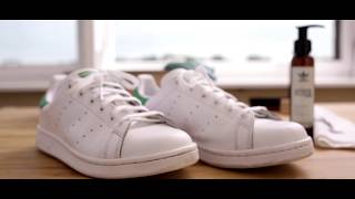 Adidas Stan Smith reinigen und pflegen mit dem SneakerCleaner [upl. by Ninel680]