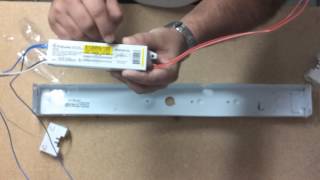 how to replace a fluorescent lamp ballast [upl. by Acimad]