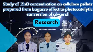 tudy of zinc oxide concentration on cellulose pellets prepared from bagasse [upl. by Enitsirt881]