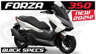 All New HONDA FORZA 350  2024 [upl. by Cassell]