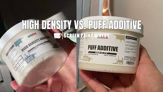 High Density vs Puff Plastisol Screen Printing Ink  by Screenprintdirectcom [upl. by Ettesel238]