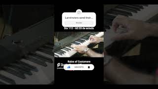 The rains of castamere on piano piano gameofthrones rainsofcastamere pianocover [upl. by Attaynek]