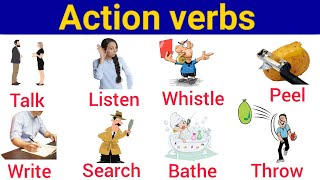 Learn 180 common action verbs in English ✪✪ Action verbs vocabulary [upl. by Nehgam427]