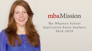 The Wharton School Application Essay Analysis 2018–2019 [upl. by Sung]