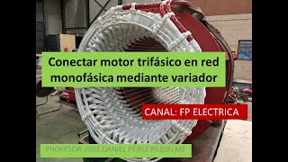 Convertir motor trifásico en monofásico – Conexión con variador de frecuencia [upl. by Ayama]