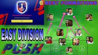 eFootball Best Formations🤫 To Reach Division 1💯 [upl. by Hajin683]