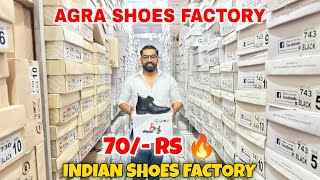 Agra Shoes Factory 70 Rs 🔥 Shoes Wholesale Market In Agra  Baxxy Shoes  Shoes Wholesale Market [upl. by Waynant]