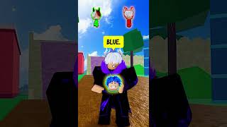 🔵BLOX FRUITS BUT SAY ONLY BLUE THINGS OR YOULL BE BANNED⛏ shorts [upl. by Wildee]