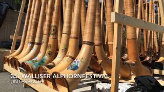 Eindrücke vom 35 Walliser Alphornfestival in Unterbäch [upl. by Nanreh841]