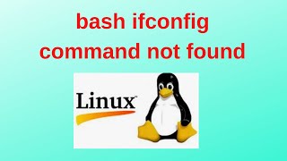 bash ifconfig command not found [upl. by Ulland]