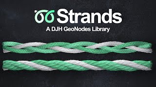 Strands A DJH GeoNodes Library  Trailer Blender 41 [upl. by Ainevuol]